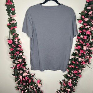 Polo Ralph Lauren Gray V-Neck Mens Shirt Medium Casual Lounge Leisure